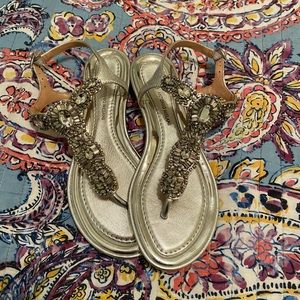 Antonio Melani Silver Sandals